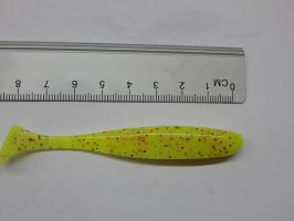 Виброхвост Keitech Easy Shiner 3.5" PAL#01 Chartreuse Red Flake