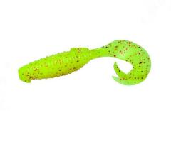 Твистер Keitech Flapper Grub 4" PAL#01 Chartreuse Red Flake