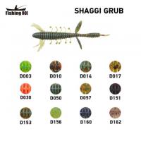 Силікон Fishing ROI Shaggi Grub 75mm D050 (12шт) (кор20уп) (M123)