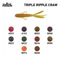 Силікон Fishing ROI Triple Ripple Craw 70mm B002 (12шт) (M203)