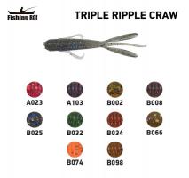 Силікон Fishing ROI Triple Ripple Craw 70mm B025 (12шт) (M203)