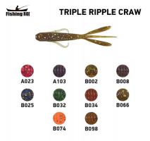 Силікон Fishing ROI Triple Ripple Craw 70mm B066 (12шт) (M203)