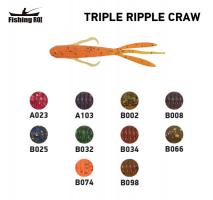 Силікон Fishing ROI Triple Ripple Craw 70mm B074 (12шт) (M203)