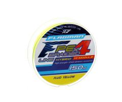 Шнур Flagman PE Hybrid F4 150м Fluo Yellow 0.12мм 6.4кг