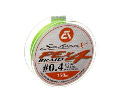 Шнур Azura Safina Braid PE X4 150м #0.4 0.104мм 2.9кг