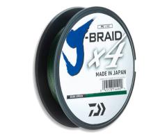 Шнур Daiwa J-Braid x4 0,25мм 14,4кг Dark Green 135м