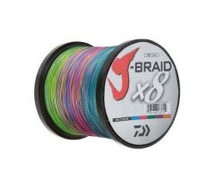 Шнур Daiwa J-Braid x8 Multicolor 1500м 0.35мм 36кг