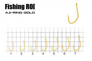 Крючки Fishing ROI aji-ring gold №1