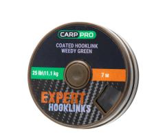 Поводковый материал в оплётке Carp Pro 25 lb 7 м зелёный