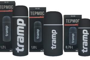 Термос Tramp Soft Touch серый