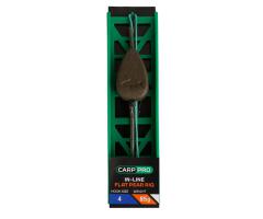 Готовая оснастка на ледкоре Carp Pro In-line Flat Pear №4 85 г