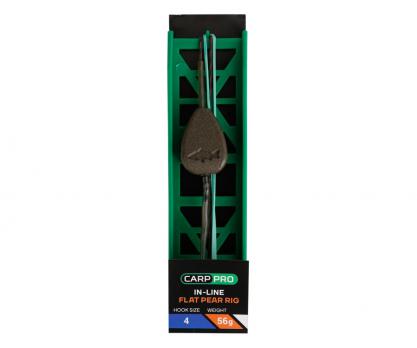 Готовая оснастка на ледкоре Carp Pro In-line Flat Pear №4