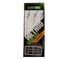 Готовый поводок с крючком Carp Pro Method Hair Rig Hooklink 10 lb №12