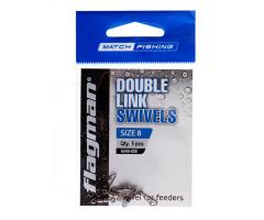 Фидерный двойной вертлюжок Flagman Double Link Swivels  5 шт