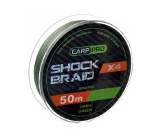 Шок-лидер Carp Pro Shock Braid PE X4 0.16мм Dark Green