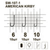 Крючки MiniMax  American Kirby SW-107-1 #6 BLN 10шт. ring