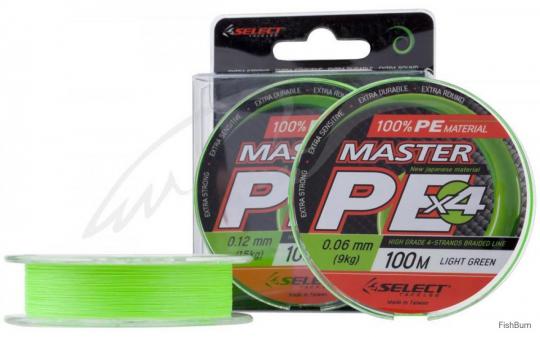 Шнур Select Master PE 100m (салат.) 0.24mm 29kg