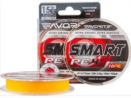 Шнур Favorite Smart PE 4x 150м (оранж.) #1.5/0.209мм 7.8кг
