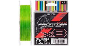 Шнур YGK Frontier X8 100m (салат.) #2.5/0.260mm 25lb/11.3kg