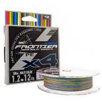 Шнур YGK Frontier X4 100m (мультиколор) #2.5/0.260mm 25lb/11.3kg