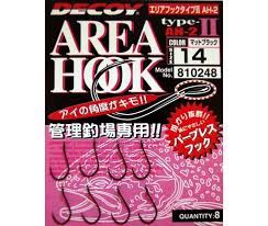 Крючок Decoy Area Hook II Mat Black #14 (8шт/уп)