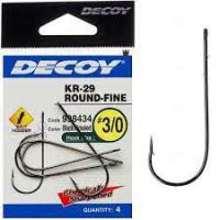 Крючок Decoy KR-29 WORM ROUND-FINE #2 (5 шт/уп)