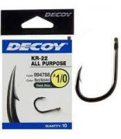 Крючок Decoy KR-22 Black Nickeled #3 (12 шт/уп)