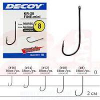 Крючок Decoy KR-28 Fine Mini #8 (18 шт/уп)