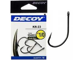 Крючок Decoy KR-23 Black Nickeled #5 (12 шт/уп)