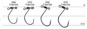 Крючок Decoy Worm123 DS Hook Masubari (5 шт/уп)
