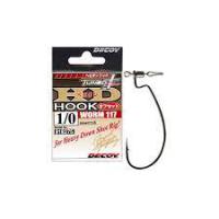 Крючок Decoy Worm117 HD Hook Offset #3/0 (4 шт/уп)