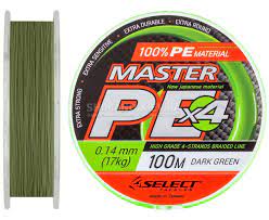 Шнур Select Master PE 100m (темн.-зел.) 0.36mm 42kg