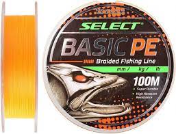 Шнур Select Basic PE 150m (оранж.) 0.06mm 6lb/3kg