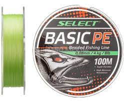 Шнур Select Basic PE 150m (салат.) 0.22mm 30lb/13.6kg