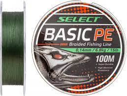 Шнур Select Basic PE 100m (темн-зел.) 0.24 mm 40LB/18.2 kg