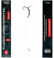 Готовый поводок W4C из флюорокарбона FLUOROCARBON RONNIE RIG (ронни риг), крючок MUGGA