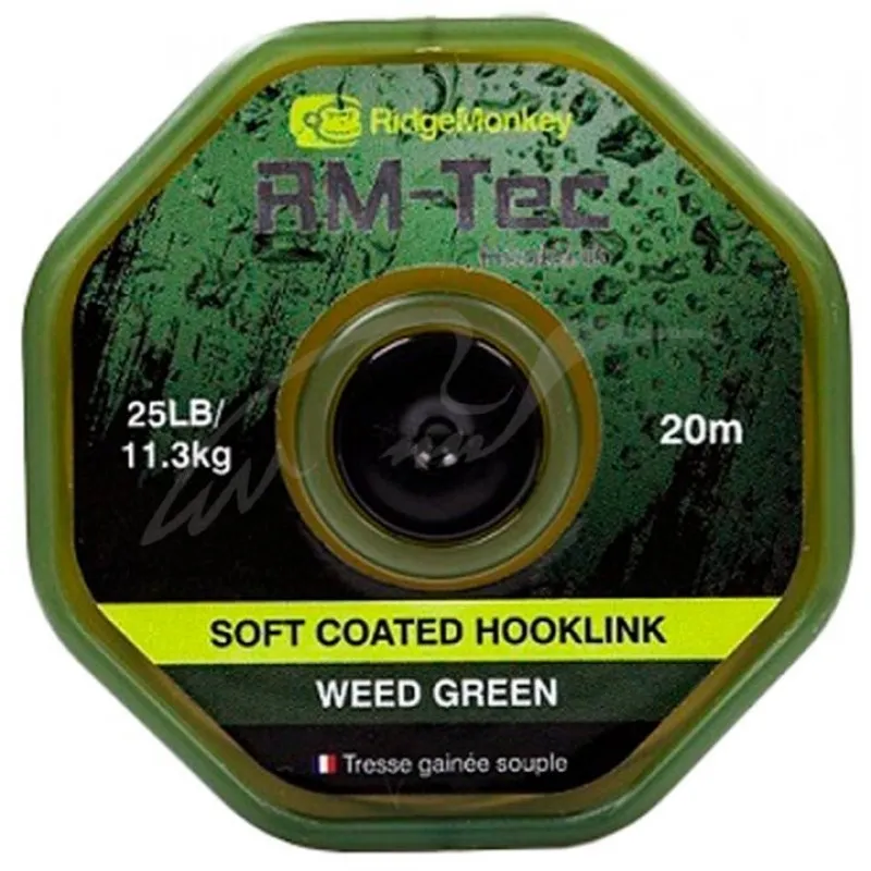 Поводковый материал RidgeMonkey RM-Tec Soft Coated Hooklink 35lb 20м