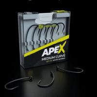 Крючок карповый RidgeMonkey Ape-X Medium Curve 2XX с бородкой №6