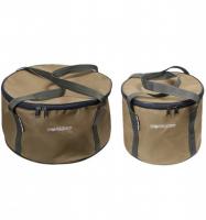 Мягкое ведро для прикормки с крышкой World4Carp Soft Bucket Coyote