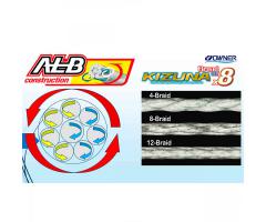 Шнур Owner Kizuna Broad PEx8 150м 0.10мм 4.1кг Multi Color