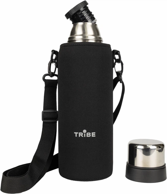 Чохол Tribe Neoprene Cover чорний для експедиційного термоса 1.2 л