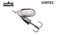 Блесна Fishing ROI Vortex  silver 001 (уп5шт) (M122)