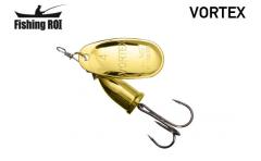 Блесна Fishing ROI Vortex  gold 002 (уп5шт) (M122)