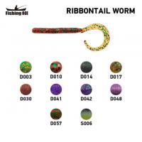 	Силікон Fishing ROI Ribbontail Worm 90mm D010 (15шт) (кор20уп) (M123)