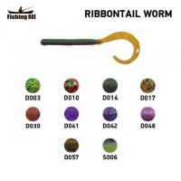 Силікон Fishing ROI Ribbontail Worm 90mm D014 (15шт) (кор20уп) (M123)